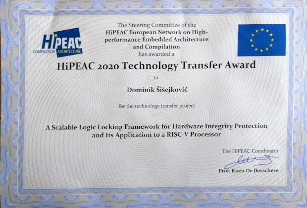 2021-Hipeac-Award Dominik Šišejković 